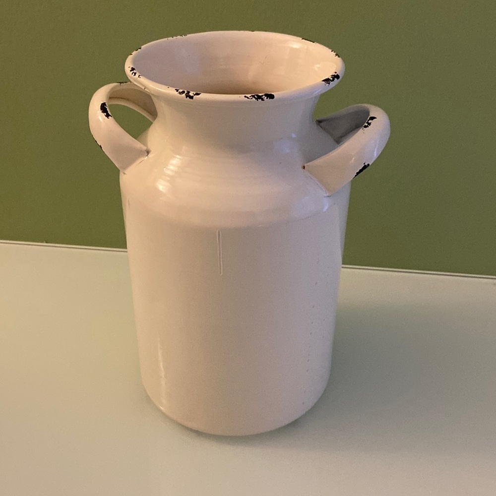 Decorative Metal Farm Vase